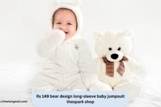 Rs 149 bear design long-sleeve baby jumpsuit thespark shop