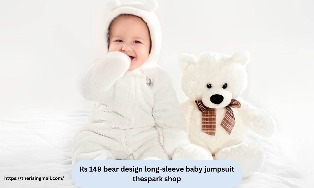 Rs 149 bear design long-sleeve baby jumpsuit thespark shop